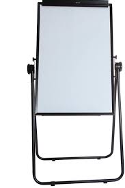 deli easel white board 60 x 90 cm with flip chart stand