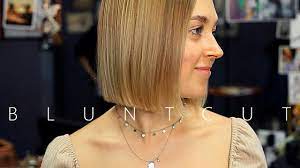 To make the look better, she adds brown highlights near her face. Perfect Blunt Bob Haircut Tutorial Youtube