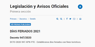 E a expectativa é que os planos para 2021 possam ser realizados! Definieron Los Feriados Puente Para El 2021 En Argentina Fines De Semana Xxl Info Viajera