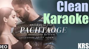 Arijit Singh Pachtaoge Karaoke Clean Karaoke Free Download Vicky Kaushal Instrumental Krs Youtube