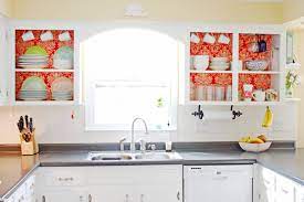 Make the legs yourself or purchase prefabricated legs (just make sure you measure the height from floor to bottom of cabinet) then install them beneath the cabinet in the toe kick space. Budget Kitchen Hack Remove Doors On Cabinets For Instant Open Shelving Houzz Au