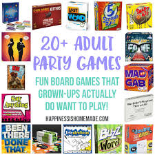 Fun Party Games for Adults: Board Games - Happiness is Homemade