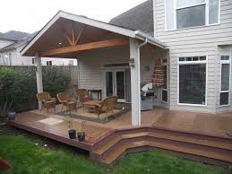 Patio Cover And Trex Deck Corvallis Tnt Builders Covered Patio Design Backyard Covered Patios Patio