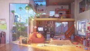 1920x1080 Anime Living Room Wallpaper Background Image View Download Comment And Rate Wallpa Anime Background Room Wallpaper Anime Backgrounds Wallpapers