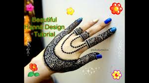 How To Apply Easy Simple Beautiful Stylish Henna Mehndi Designs For Hands Tutorial Eid 2017 Youtube