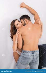 Man Kissing Girlfriend in Panties Stock Photo - Image of boyfriend, couple:  220008272