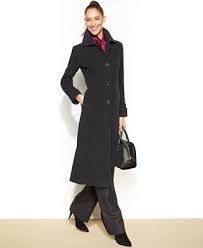 It also features a stylish ticket pocket and classic notch lapel. Jones New York Petite Wool Blend Maxi Walker Coat Coats Women Macy S Coats For Women Coat Coat Fashion