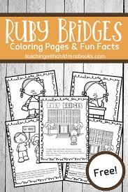 Free Printable Ruby Bridges Coloring Page Packet In 2020 Ruby Bridges Kindergarten Worksheets Social Studies Notebook