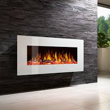 The hearth of a fireplace adds aesthetic appeal to the fireplace, serving as its visual centrepiece. Electric Fireplace Noble Flame Vegas Weiss Muenkel Design Contemporary Closed Hearth Wall Mounted