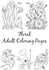 Coloring pages for adults, teenagers and kids. 10 Floral Adult Coloring Pages The Graphics Fairy