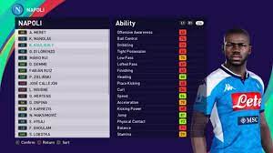 Napoli players salaries important information regarding ssc napoli. Efootball Pes 2021 Napoli Player Ratings Youtube