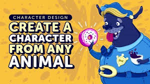 character design create a character from any animal sponsored character design creating characters social media design graphics