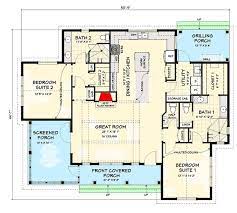 Plan 28932jj Exclusive Modern Farmhouse Plan With Two Master Suites And A Detached 2 Car Garage Modern Farmhouse Plans Farmhouse Plans House Plans