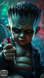 Kracken's flame formed infant Frankenstein.