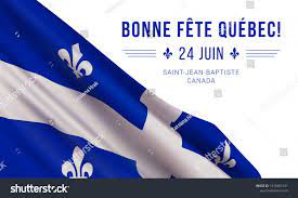 Vector Banner Design Template With Flag Of Quebec Province And Text On White Background Translation From French Ha Banner Template Design Banner Design Quebec