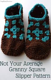 I like this yarn because it's affordable, easy to work with, comes in lots of bright colors, and is very versatile. Easy Gift Idea Crochet Granny Square Slippers Frugal Family Home