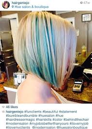 Hair By Hue Salon Boutique Blonde And Blue Peekaboo Highlights Peekaboo Hair Hair Styles Hair