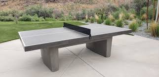 Ping pong table diy plans. I Never Thought Of A Pingpong Table As Skookum But When Its Solid Concrete And The Net Is Made Of 1 4 Steel No Other Word Comes To Mind Skookum