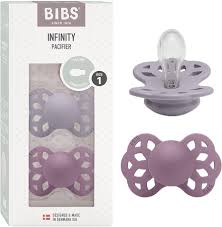 Amazon.com : BIBS Pacifiers - Infinity Collection with Symmetrical Nipple|  BPA-Free Baby Pacifier | Made in Denmark | Set of 2 Fossil GreyMauve Color  Premium Soothers | Size 0-6 Months : Baby