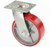 Global Industrial™ Heavy Duty Swivel Plate Caster 8" Polyurethane Wheel  1200 Lb. Capacity