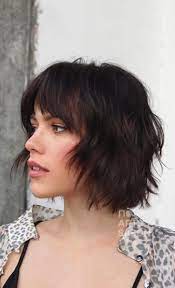 Choppy bob hairstyles with bangs. Pin On Short Hair