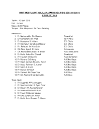 Kelab kebudayaan tiong hua kolej pendeta za'ba malam kebudayaan satu malaysia minit mesyuarat pertama tarikh : Minit Mesyuarat Ahli Jawatankuasa Pibg Sesi 2015 1
