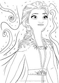 Print out and have fun with this free coloring page! Coloring Pages With Elsa In White Dress Frozen 2 Cristina Is Painting Frozen Coloring Pages Elsa Coloring Pages Frozen Coloring
