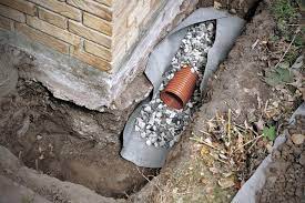 Um dem gebäude schutz gegen wasser zu geben, wird um das haus herum, unterhalb des bodenplattenniveaus, ein drainageleitungssystem angeordnet. Entwasserung Durch Drainage Hornbach