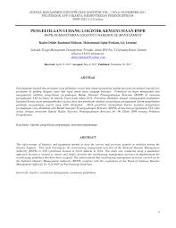 Perbedaan logika tradisional dan modern. Pdf Pengelolaan Gudang Logistik Kemanusiaan Bnpb