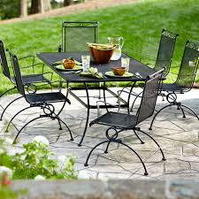 Find patio tables at wayfair. Garden Oasis Auburndale 7 Piece Spring Motion Dining Set Limited Availability Outdoor Living Patio Furniture Dining Sets