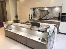 Super popular collection of what is called the transitional style for kitchens. 674 Likes 18 Comments Antolini Antolini On Instagram Exclusive Patagonia Brings Sophistication Modern Kitchen Modern Kitchen Tables Kitchen Countertops