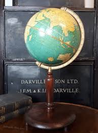 Vintage cram's imperial world globe with wood base george f. Antiques Atlas World Globe 1920s By Cram Indianapolis Usa