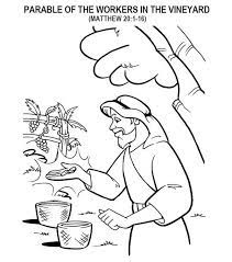 You paid the workers who worked only one hour the same as those of us who worked all day. the owner of the vineyard said, i am not being unfair to you. Parable Of The Workers In The Vineyard In Parable Of The Sower Coloring Page Parables Coloring Pages Jesus Coloring Pages