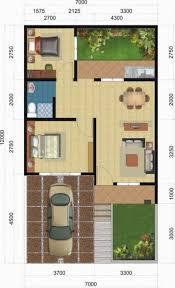 Koleksi Denah Rumah Minimalis Ukuran 7x12 Meter