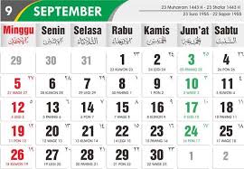 Kalender 2021 Bulan September Kalender Desain Kalender Kartu Kertas