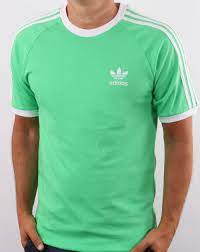 Adidas Originals Retro 3 Stripes T Shirt Mint Green | 80s Casual Classics