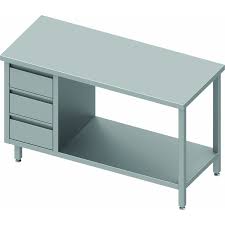 Check spelling or type a new query. Table Inox Cuisine Professionnelle Avec 3 Tiroirs Etagere Gamme 700 Stalgast Pas Cher
