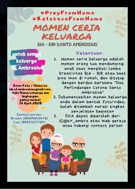 Liturgi natal ini biasanya di tetapkan atau telah disepakati oleh beberapa instansi gereja. Ikutilah Lomba Kreativitas Bia Bir 2020 Gereja St Ambrosius