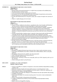 Registered Nurse Med Surg Resume Samples Velvet Jobs