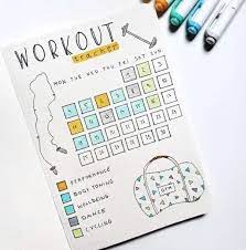 10 Bullet Journal Ideas To Jump Start Your Journal Bullet Journal Workout Bullet Journal Exercise Tracker Bullet Journal Ideas Pages