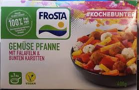 Frische salate, gemüsesalate, rohkost mit dip Gemuse Pfanne Mit Falafeln Bunten Karotten Frosta 400g