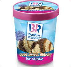 Baskin Robbins Gold Medal Ribbon C2 Ae Ice Cream Quart Ice Cream Flavors List Baskin Robbins Ice Cream Desserts