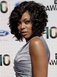 Taraji P Henson Wavy Bob Curly Weave Hairstyles Long Bob Hairstyles Bob Hairstyles