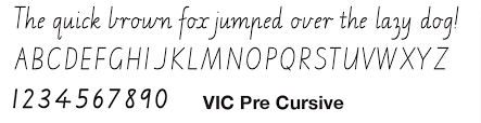 Victorian Modern Cursive Style Vic Cursive And Running Writing Fonts For Vic Wa And Nt Schools Edalive Educational Software