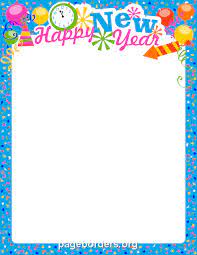 New Year S Eve Border Clip Art Page Border And Vector Graphics New Year Coloring Pages Happy New Year Coloring Pages Free Printable Stationery