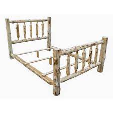 Rustic elegance at its best, this custom log bed brings balance and calm with a wild twist. Rustic And Natural Cedar Single Traditional Log Bed Overstock 32659742