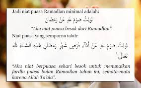 Aku berniat puasa sunnah syawal esok hari karena allah swt. Niat Puasa Ramadhan Dan Artinya Lengkap