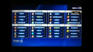 Suivez les rencontres tour par tour avec les résultats des matchs de ligue des champions uefa pour la saison 2020/2021. Hd Les Groupes De La Ligue Des Champions Ldc 2017 2018 Youtube