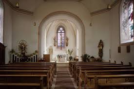 Wenn sich hostien darin befinden, leuchtet das „ewige licht. Katholische Pfarrkirche Maria Himmelfahrt Dorrebach Objektansicht