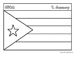 Printable Flag Of Cuba Coloring Page Printable Coloring Pages For Kids Flag Coloring Pages Cuba Flag Coloring Pages